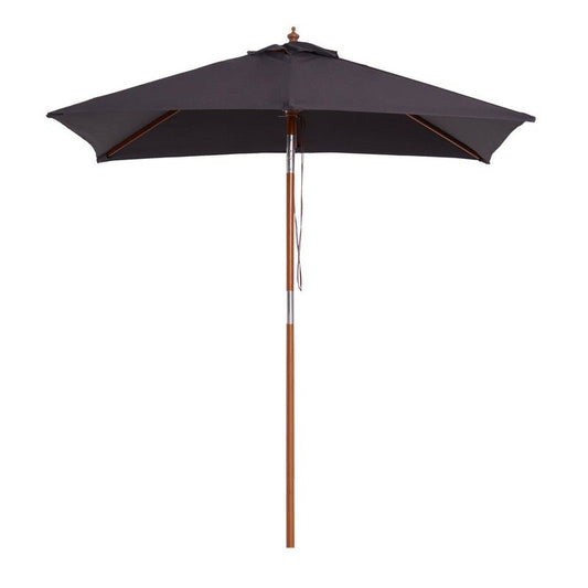 2M X 1.5M Garden Parasol Umbrella With Tilting Sunshade Canopy