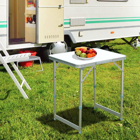 Patio Foldable Picnic Table-Silver