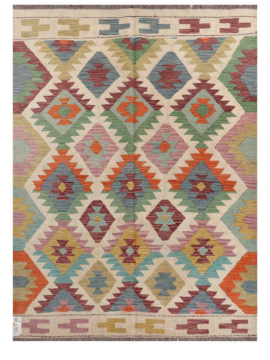 Maimana Afghanistan Kilim Rug - 205 x149 cm