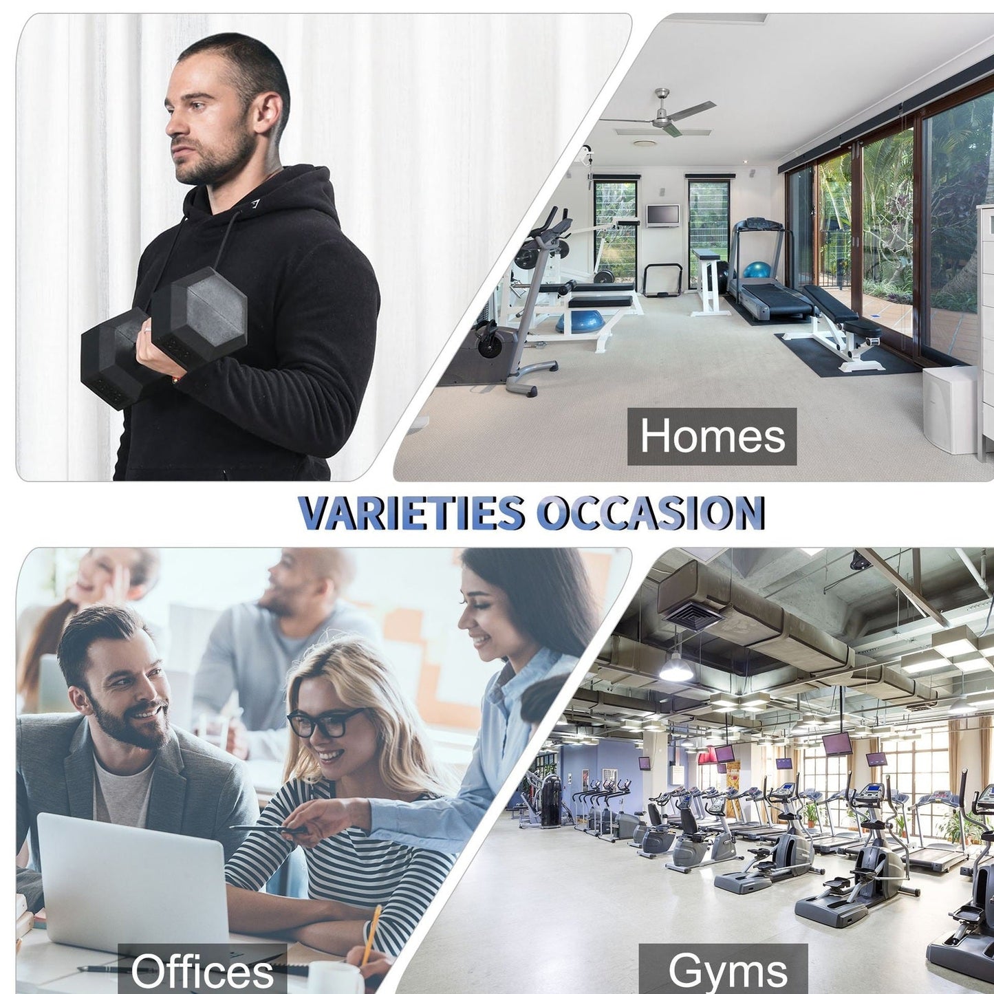 15KG Single Rubber Hex Dumbbell Portable Hand Weights Dumbbell Home Gym