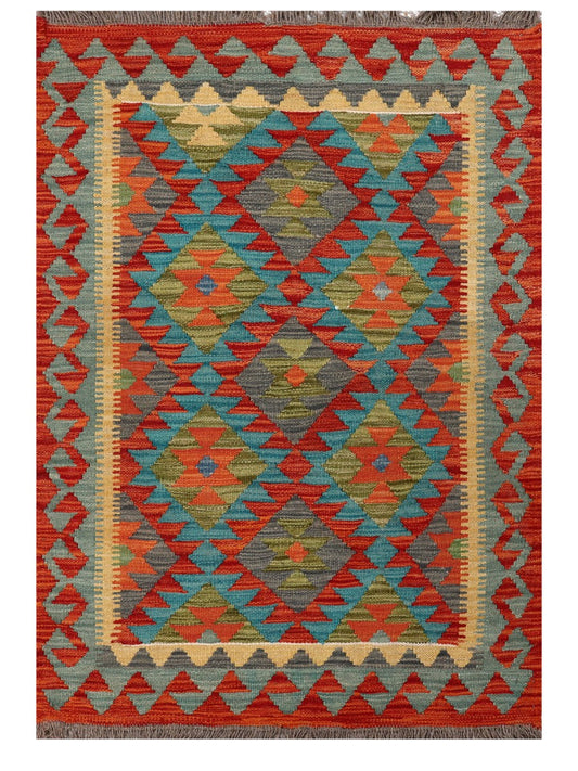 Maimana Afghanistan Kilim Rug - 118 x 82 cm