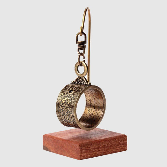 Hemisferium Miniature Altitude Ring dial (40º or 50º Lat.) Piece on stand