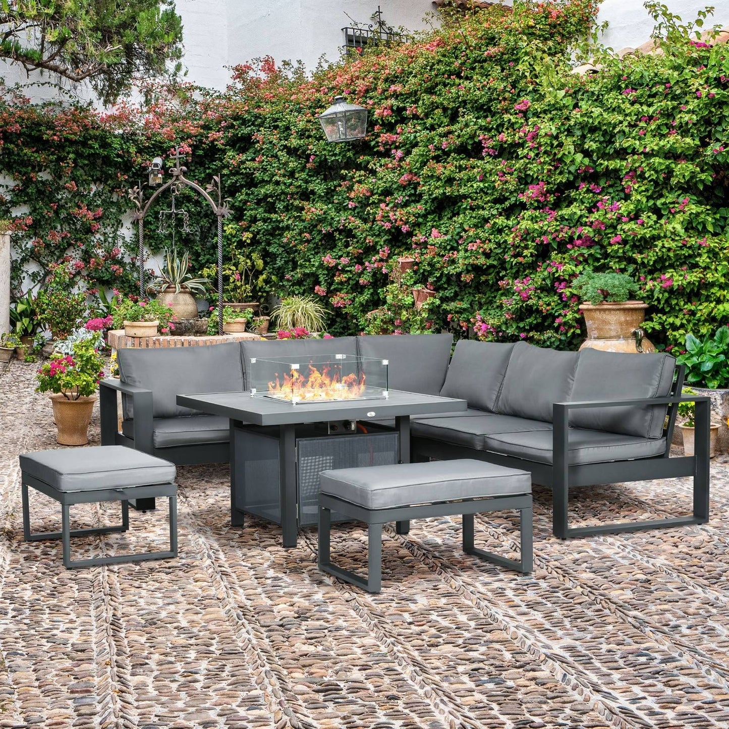 6-Piece Aluminium Garden Furniture Set