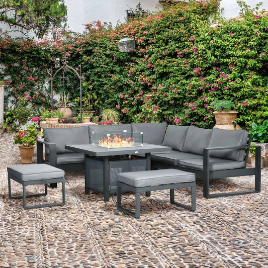 6-Piece Aluminium Garden Furniture Set