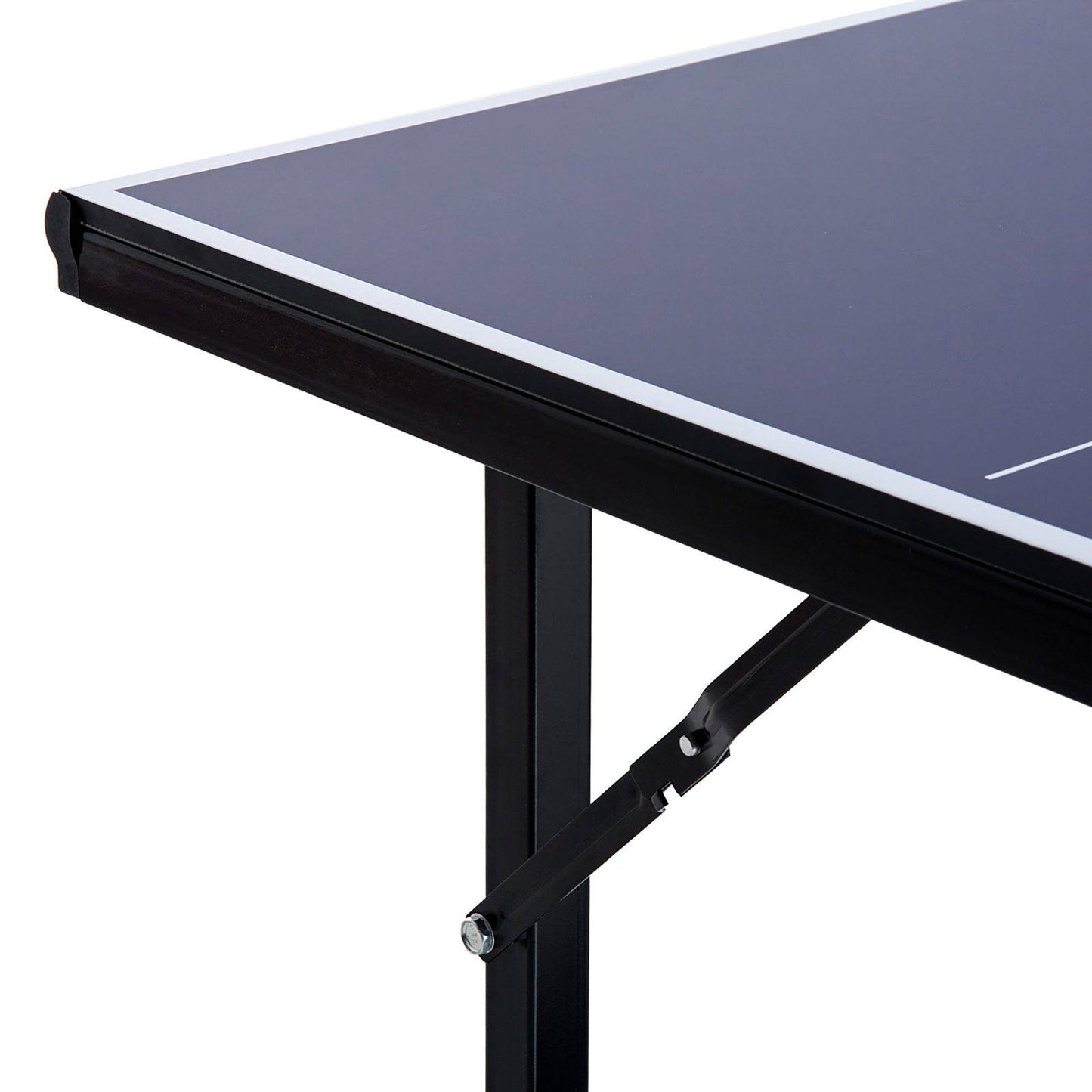 6ft 182cm Mini Table Tennis Table Folding Ping Pong Table with Net Multi-Use Table for Indoor Outdoor Game