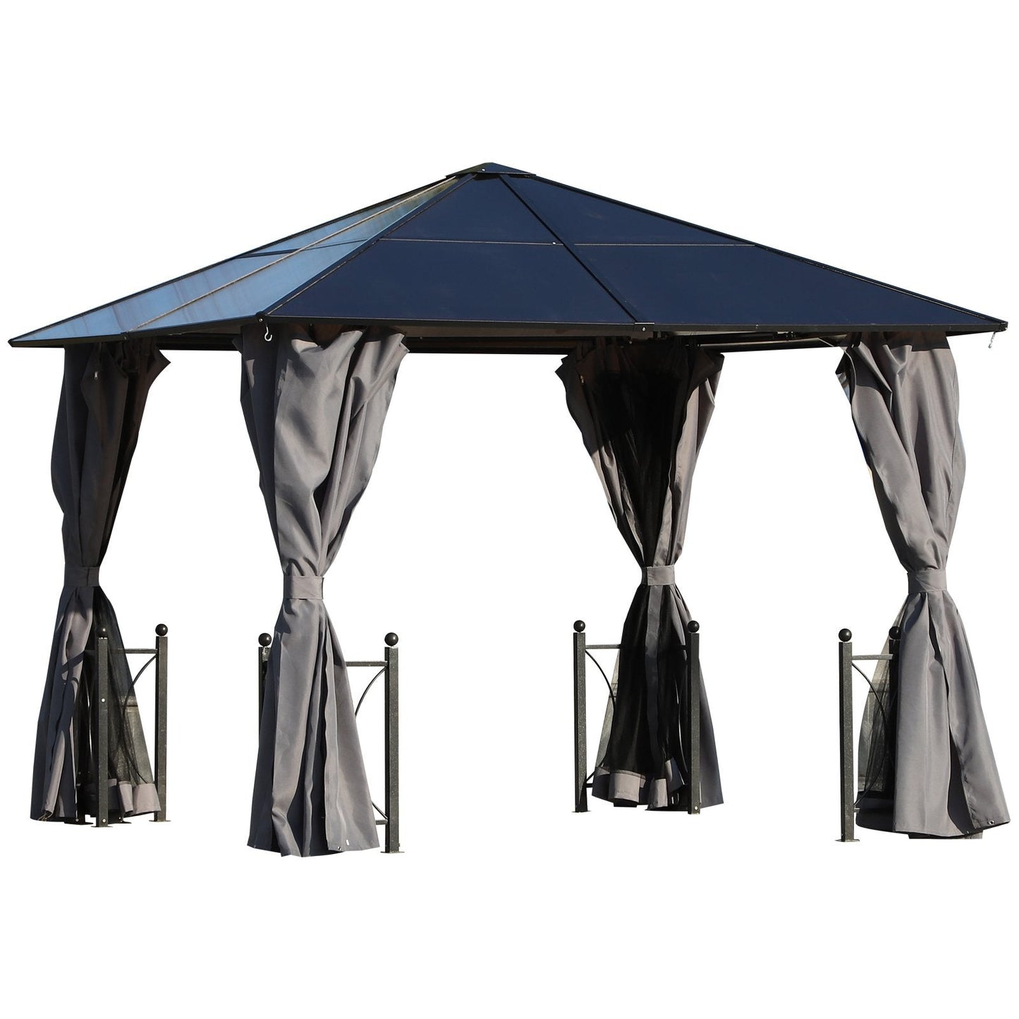 3 x 3M Hardtop Gazebo Canopy with Polycarbonate Roof