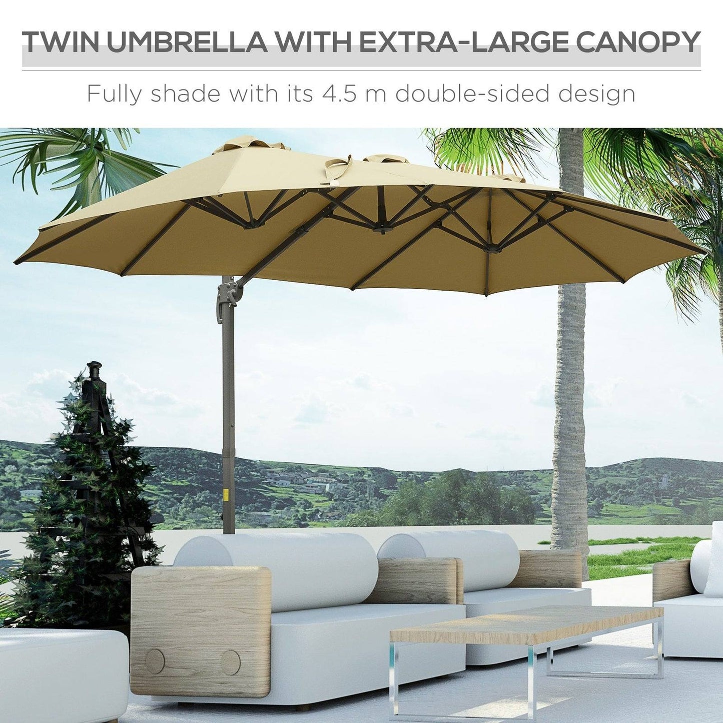 4.5 m Patio Parasol