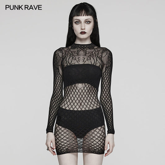 Punk Rave Ansley Fitted Mesh Dress