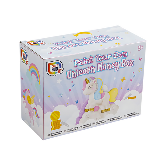 Wholesale Paint Your Own Unicorn Money Bank - (Case of 12)