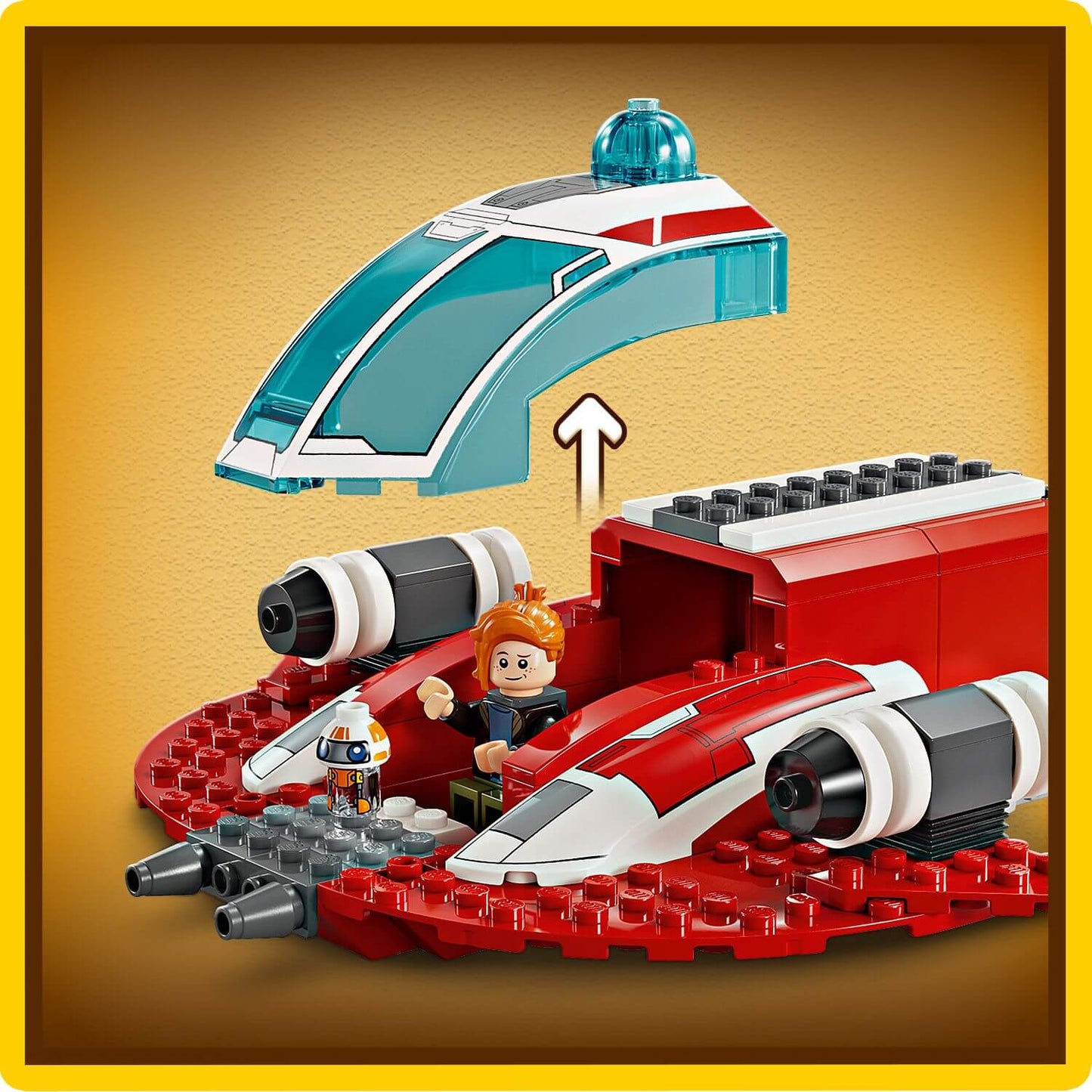 Lego Star Wars 75384 The Crimson Firehawk Toy Playset for Ages 4 & Up