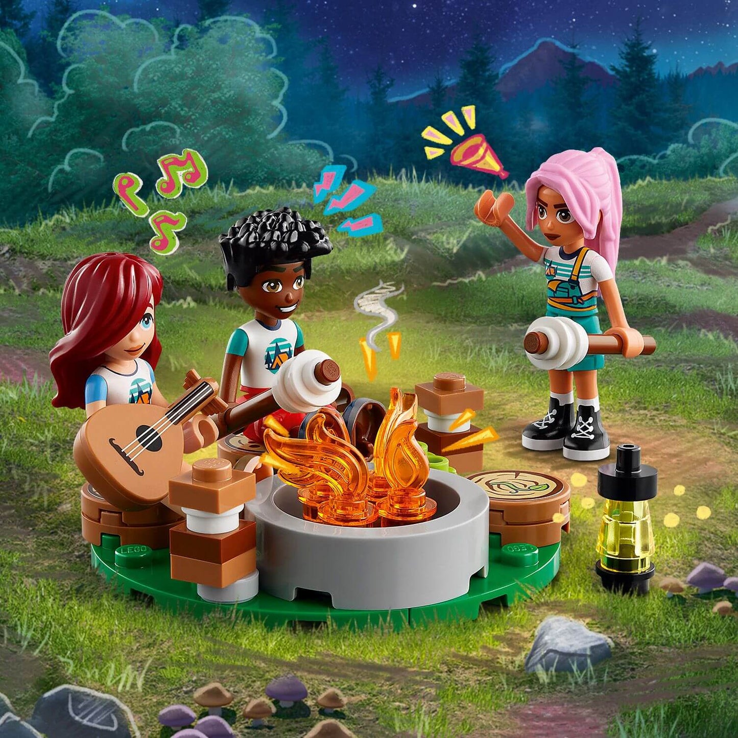 Lego Friends 42624 Adventure Camp Cosy Cabins Playset for Ages 7 & Up