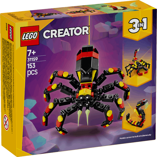 Lego Creator 3 in 1 31159 Wild Animals: Surprising Spider for Ages 7+