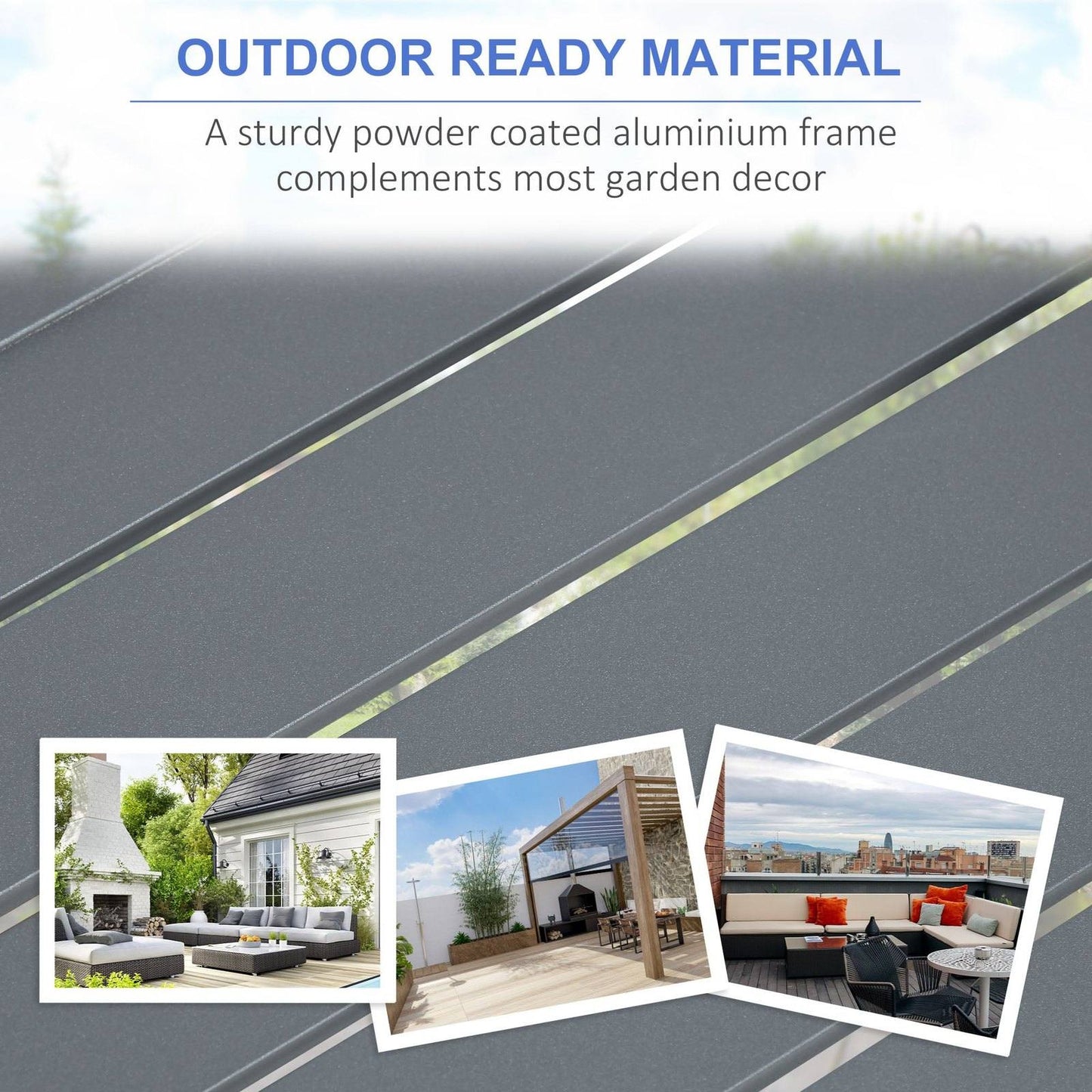 6-Piece Aluminium Garden Furniture Set