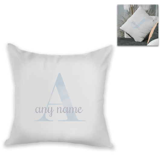 Personalised Cushion - Faded Initial and Name Design
