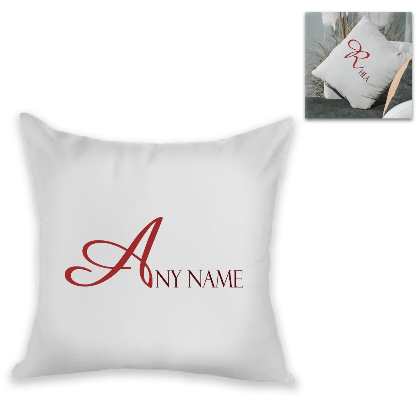 Personalised Cushion - Big letter with Name Design