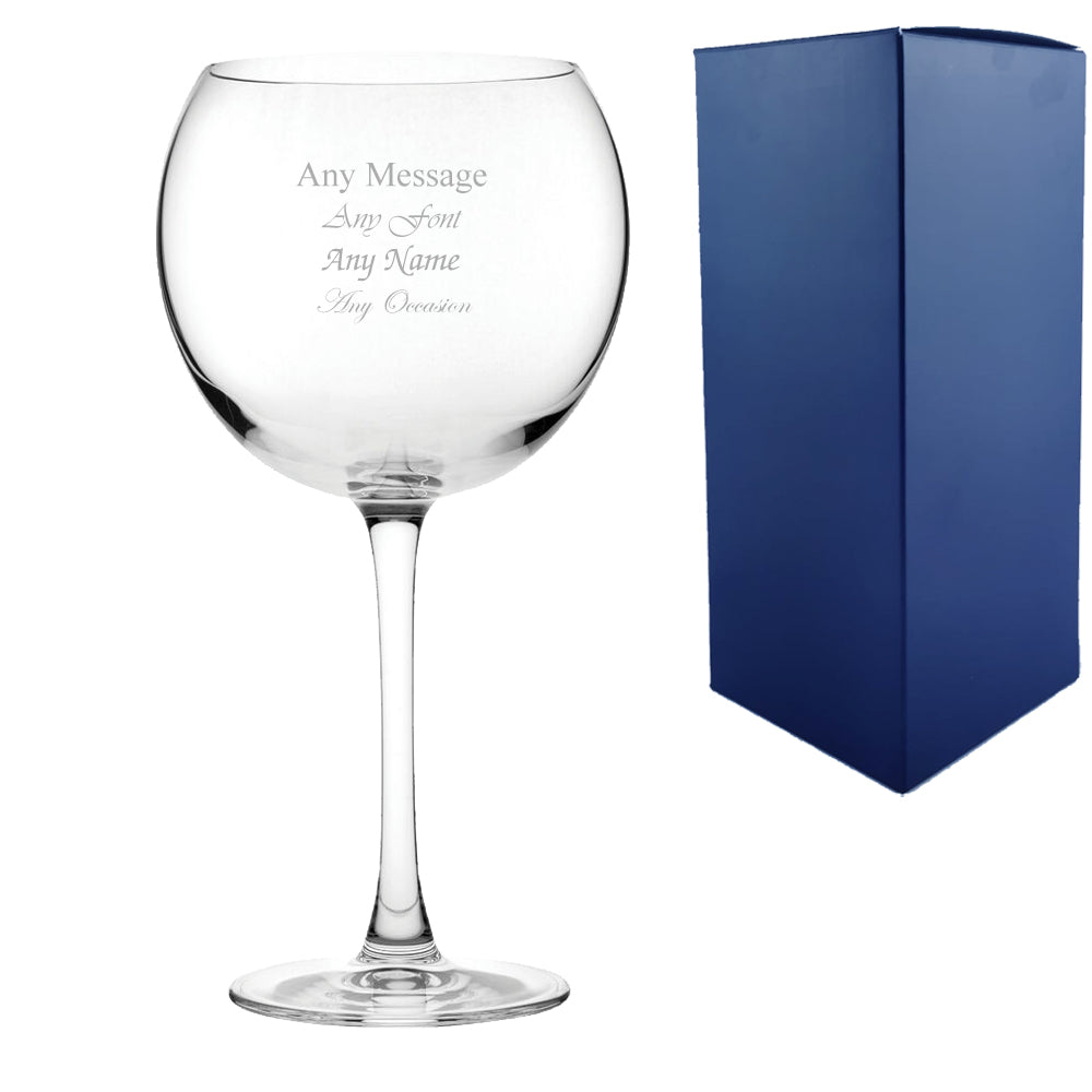 Personalised Engraved Custom Gin Glasses Birthday Wedding Gifts For Her Mum