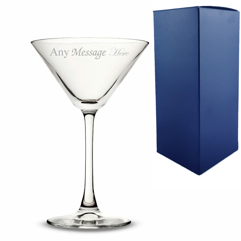 Engraved Enoteca Martini Glass