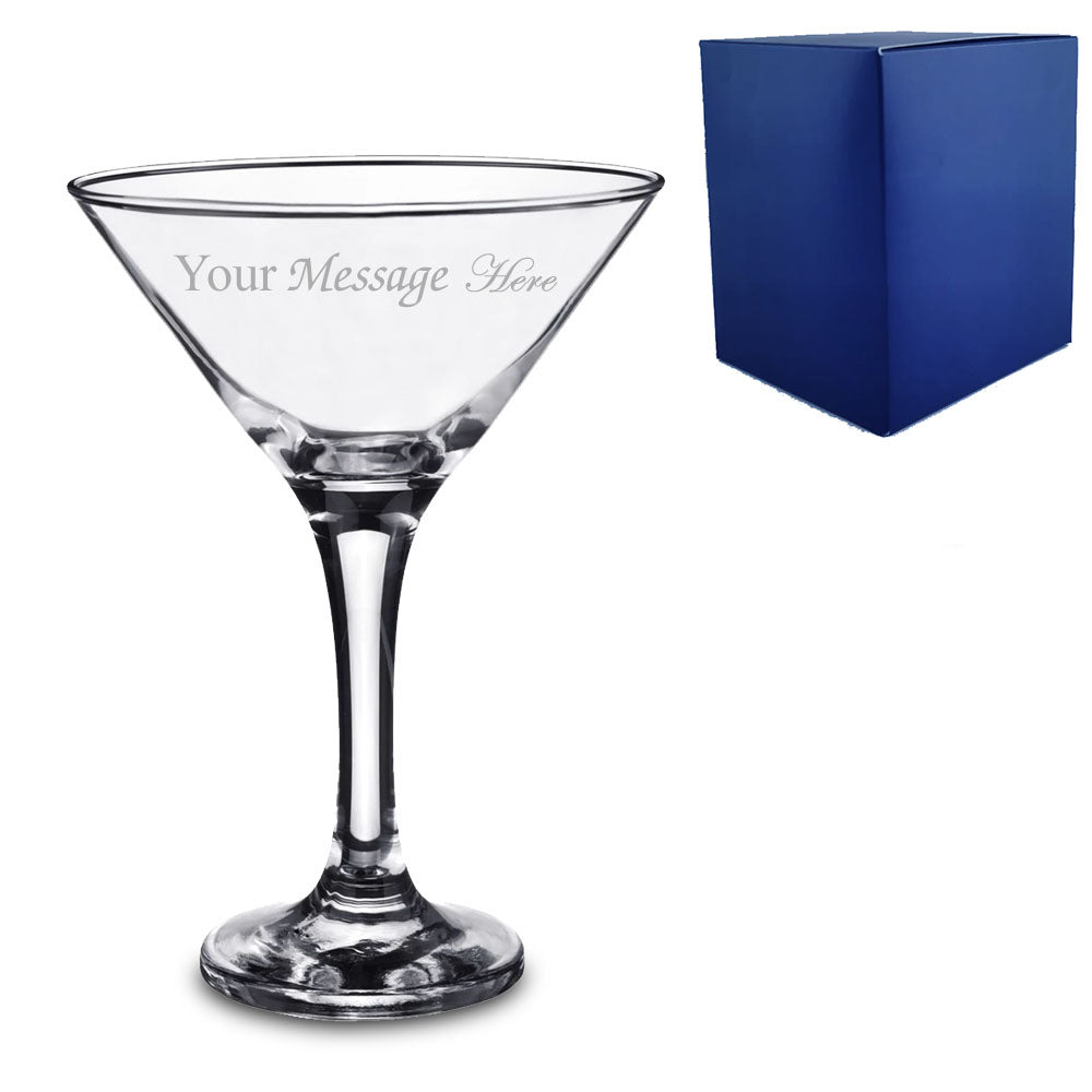 Engraved Petite Martini Glass