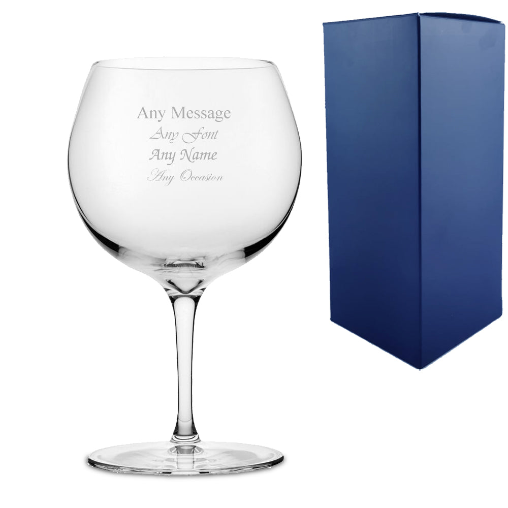 Personalised Engraved Custom Gin Glasses Birthday Wedding Gifts For Her Mum