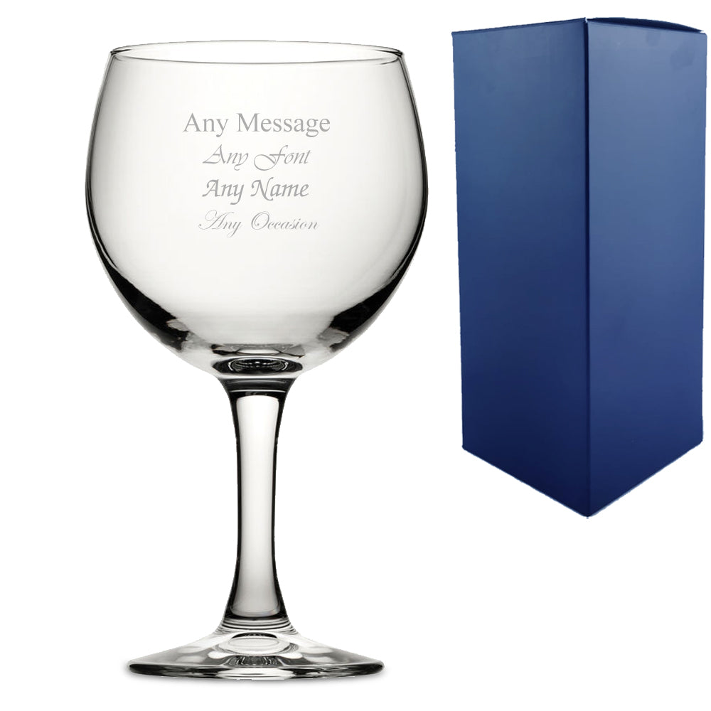 Personalised Engraved Custom Gin Glasses Birthday Wedding Gifts For Her Mum