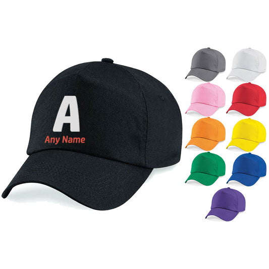 Embroidered Adults Cap with Initial and Name Design