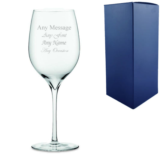 Engraved Aromatic Wine Glass