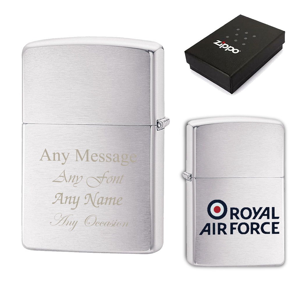 Engraved Royal Air Force Official Zippo Windproof Lighter