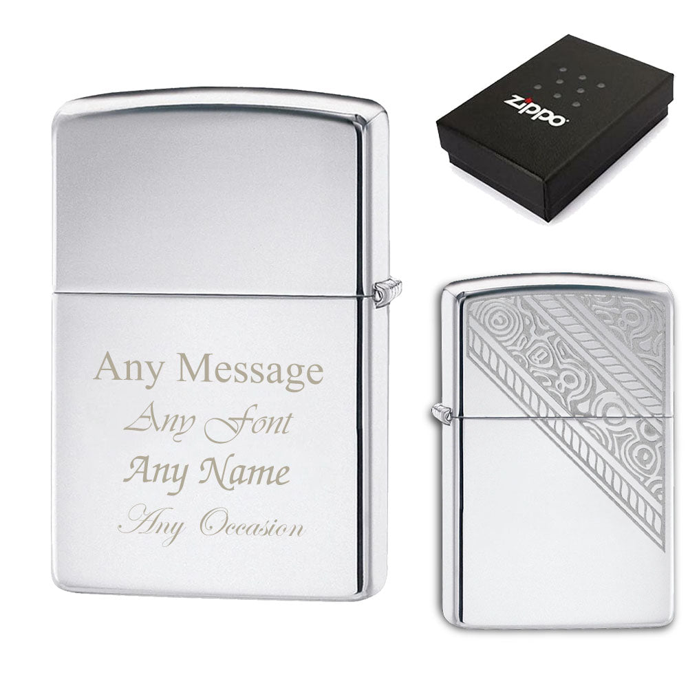 Engraved Rope Design Official Zippo Windproof Lighter