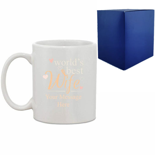 Printed Hot Drinks Mug with World's Best Wife Design