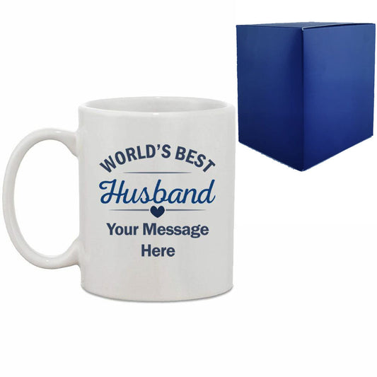 Printed Hot Drinks Mug with World's Best Husband Design