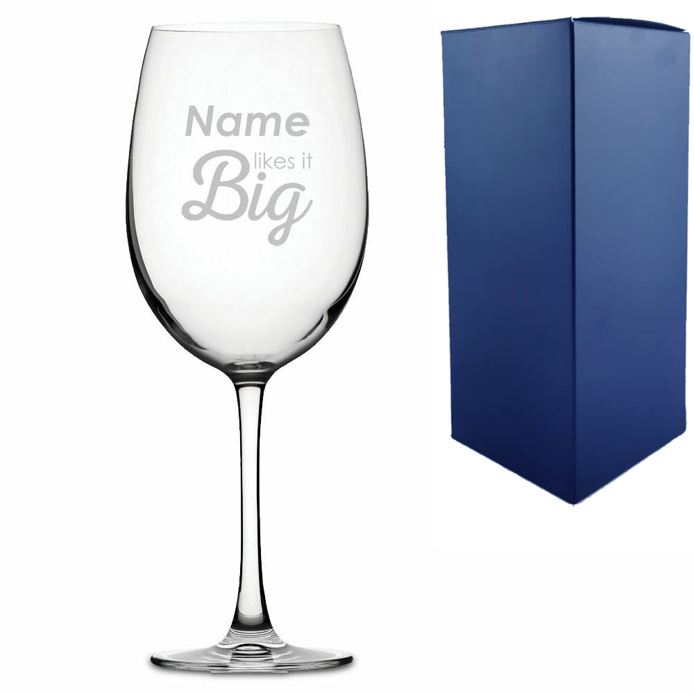 Engraved Wine Glass with Personalized Message Elegant Gift Presentation Keepsake
