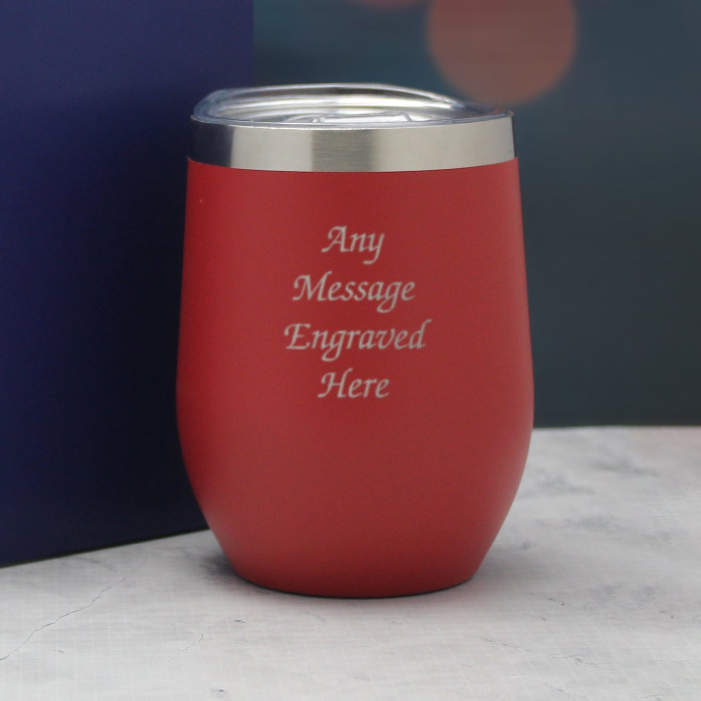 Engraved Red Insulated Travel Cup