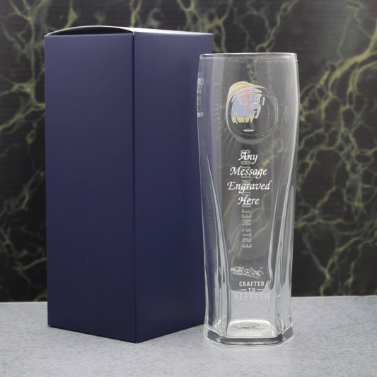 Engraved Fosters Pint Glass