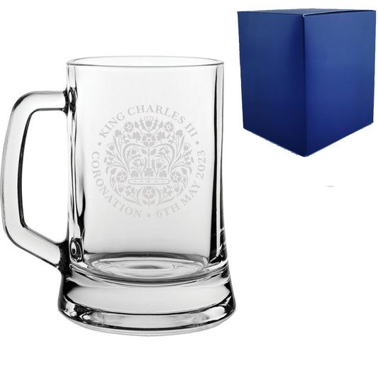 Engraved Commemorative Coronation of the King Beer Mug
