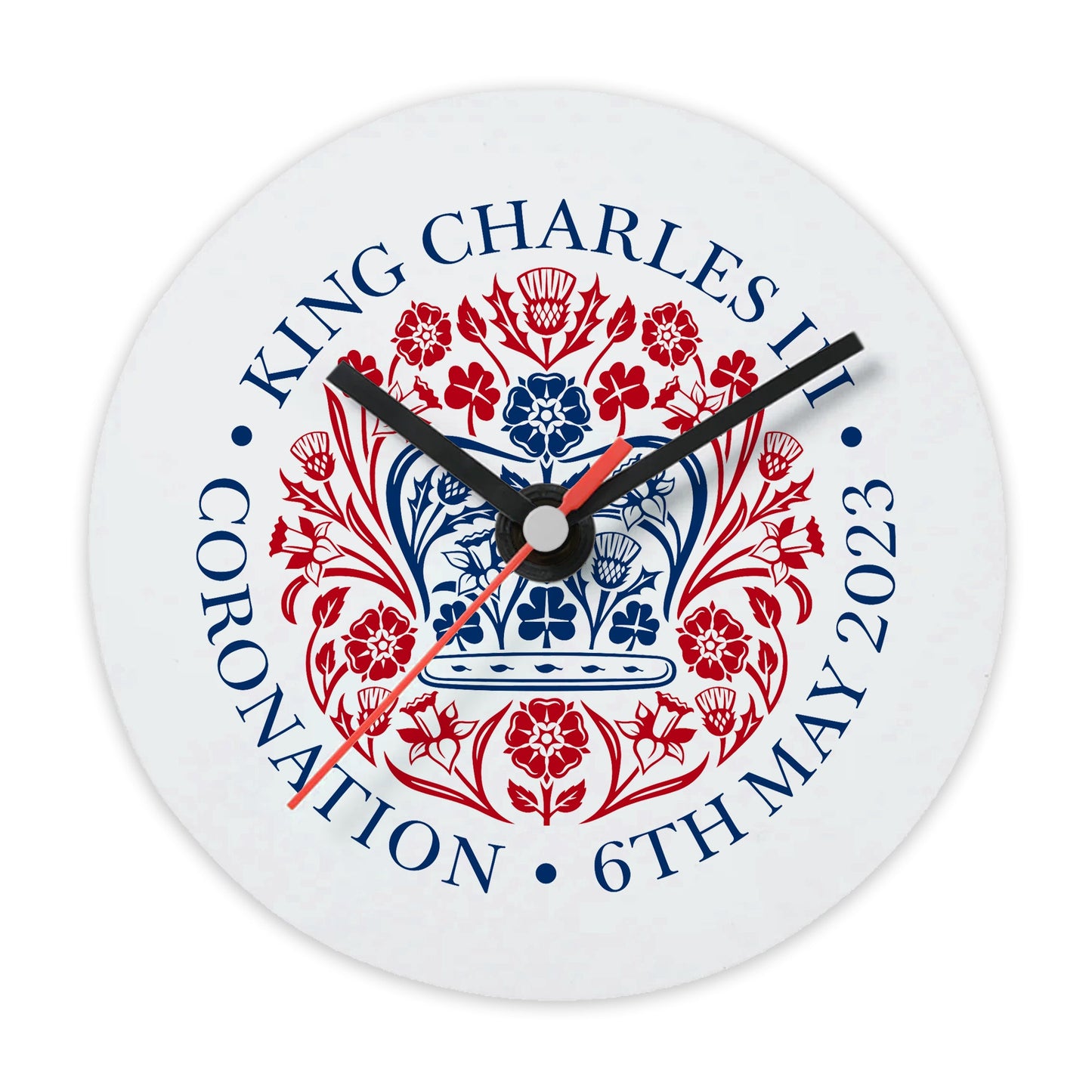 Printed Commemorative Coronation of the King Wall Clock