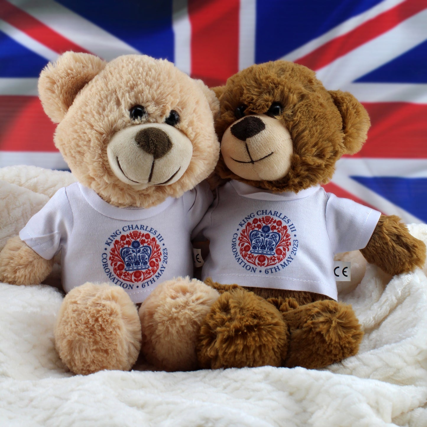 Printed Commemorative Coronation of the King Dark Brown Teddy