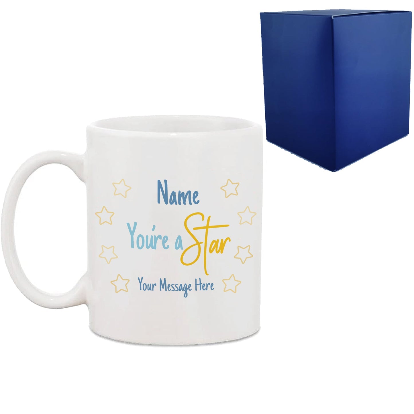 Printed Hot Drink Designs Coffee Tea Mug with You're A Star Design