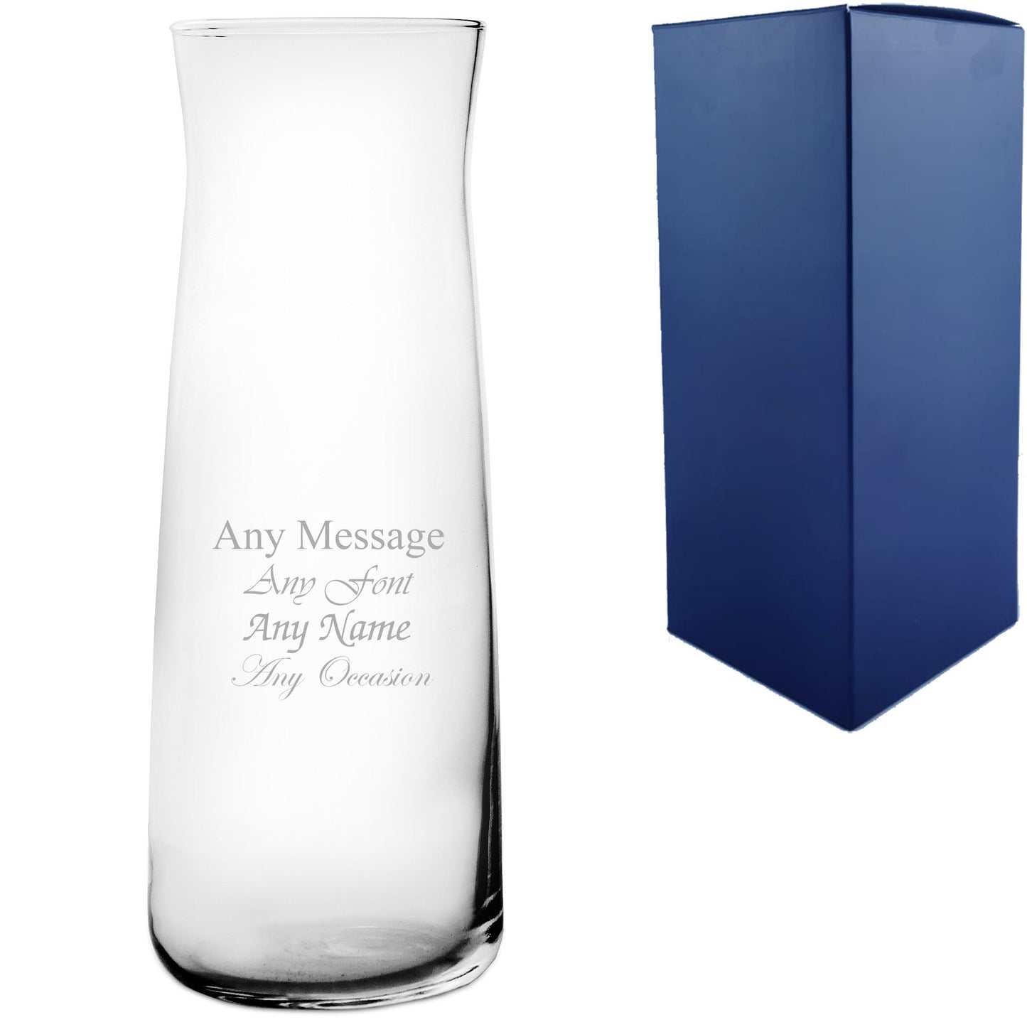 Personalised Engraved 25cm Vera Vase, Customise with Any Message