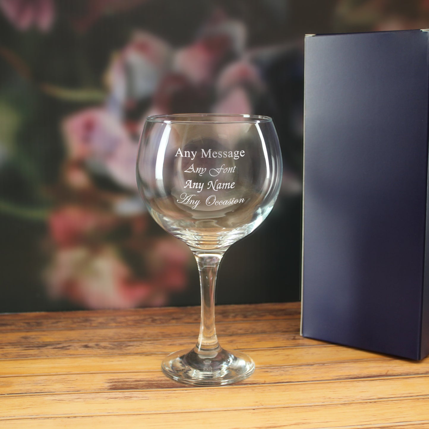 Personalised Engraved Custom Gin Glasses Birthday Wedding Gifts For Her Mum