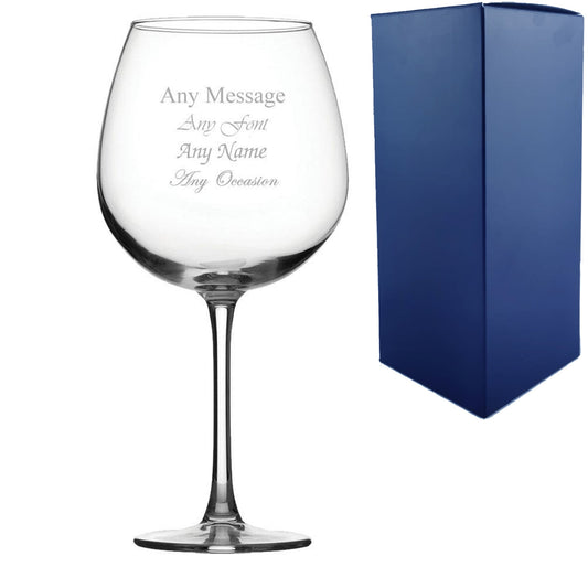 Engraved Enoteca Large Gin Glass 26.5oz