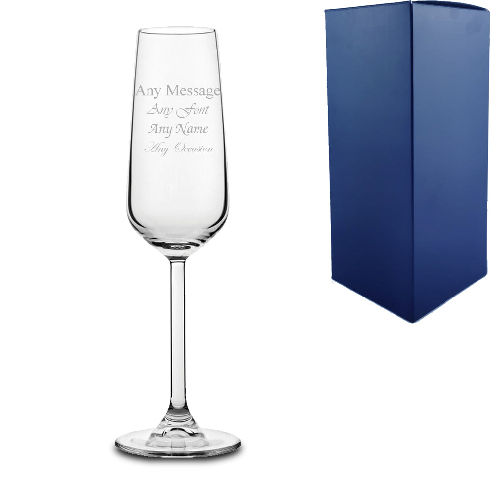 Engraved Champagne Flute Personalized Glassware for Special Occasions and Gifts