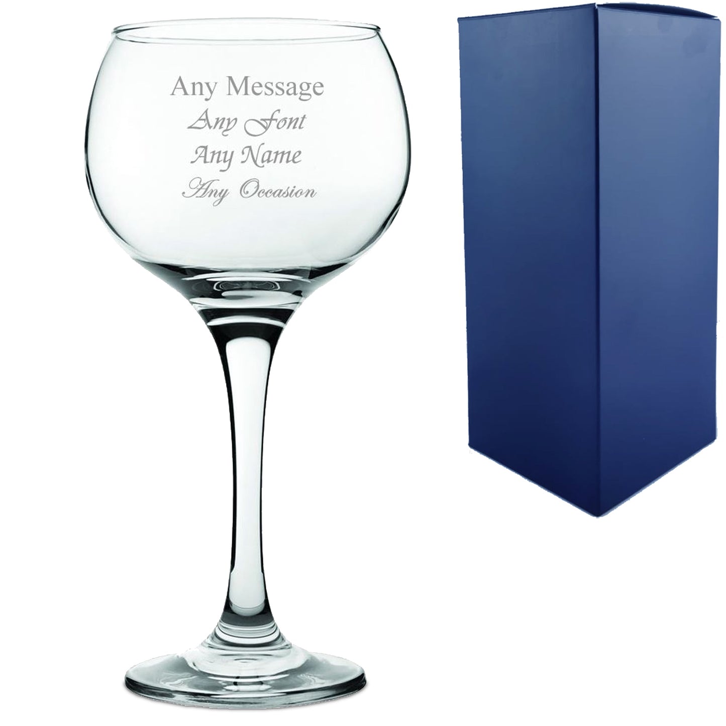Personalised Engraved Custom Gin Glasses Birthday Wedding Gifts For Her Mum