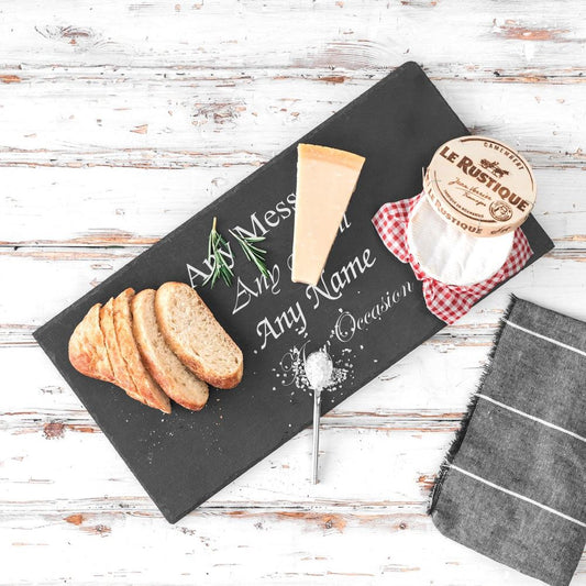 Personalised Engraved Natural Slate Dinner Table Dining Runner