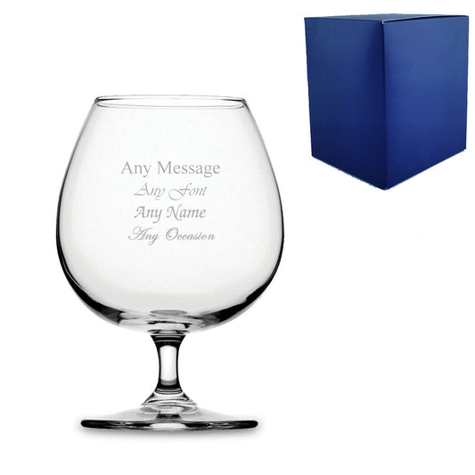Engraved 690ml Crystalite Brandy Balloon With Gift Box