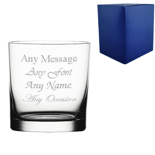 Engraved 240ml Toscana Whisky Tumbler With Gift Box
