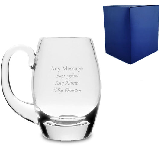 Engraved 30oz Large Handmade Barrel Tankard With Gift Box