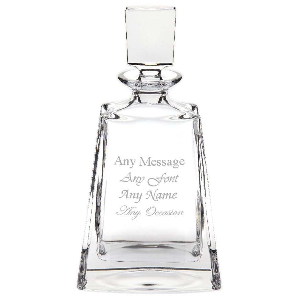 Engraved 700ml Lead Crystal Boston Decanter