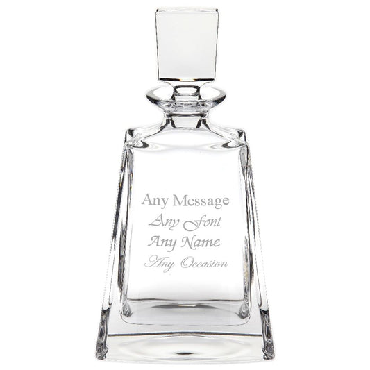 Engraved 700ml Lead Crystal Boston Decanter