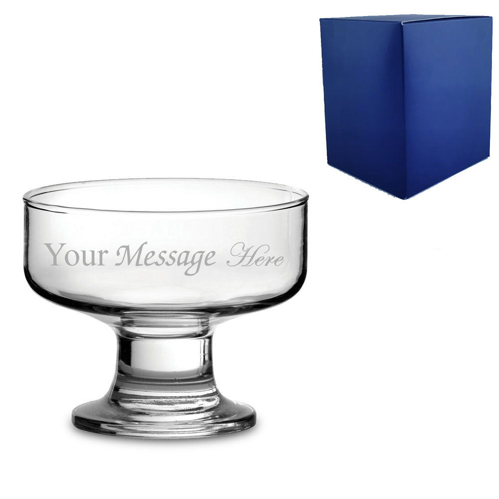 Personalised Engraved Saxon Ice Cream Cup 9oz, Gift Boxed, Birthday Party Kids Gift