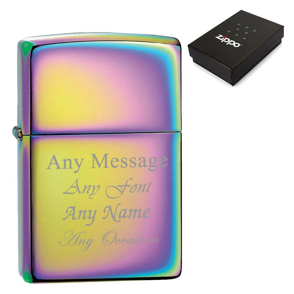 Engraved Multicolour Spectrum Zippo Lighter